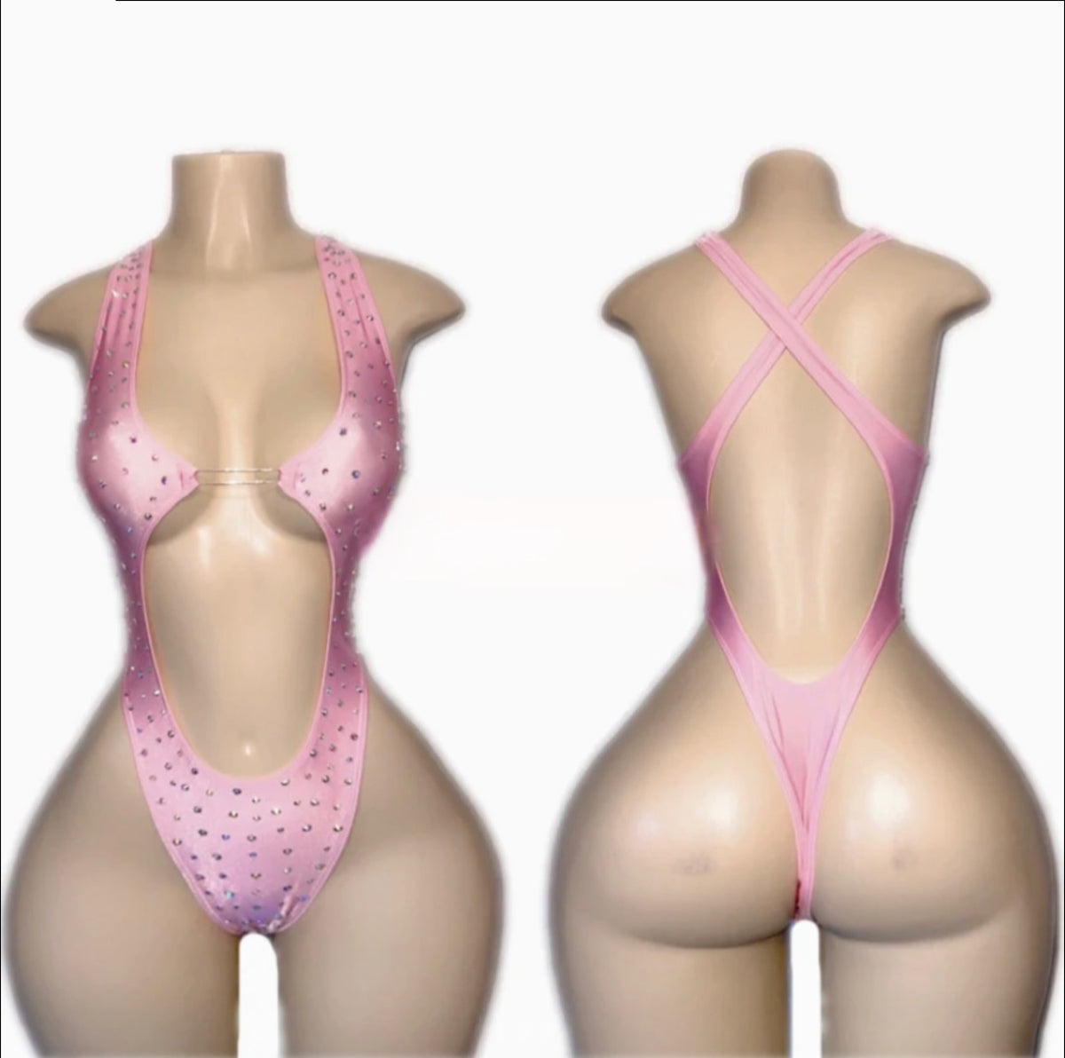 Sparkle Me Rhinestone One Piece